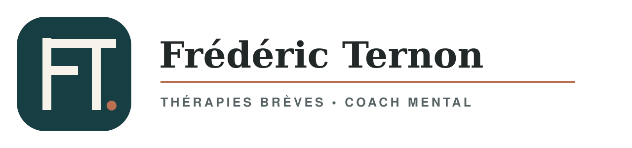 Frédéric Ternon, thérapies brèves et coach mental